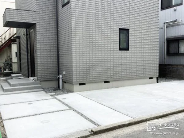土間コンクリートを打設し快適な駐車スペースリフォーム工事