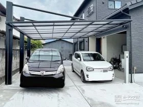 建物に風格も与える印象的なカーポート設置工事