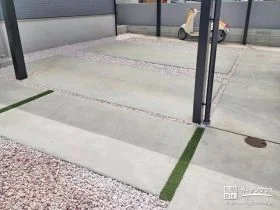 ファサードを華やかに彩る化粧砂利[施工後]