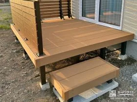 長く綺麗に利用できる人工木のウッドデッキ[施工後]