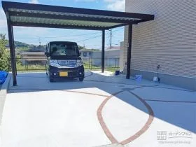土間デザインにこだわった南欧風の新築外構