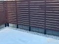 内側のプライバシーを守る目隠しフェンス
