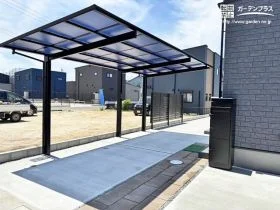 奥行きのある敷地を有効活用できるよう工夫した新築外構