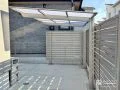 生活感を感じさせないスタイリッシュな駐輪スペースのリフォーム工事