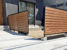 ワンちゃんと内側で楽しく遊べるお庭[施工後]