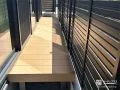 お庭幅いっぱいのウッドデッキ