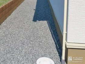 外壁への汚れを軽減する犬走り[施工後]