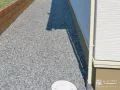 外壁への汚れを軽減する犬走り