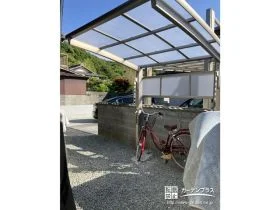 ベーシックタイプのサイクルポートを設置[施工後]