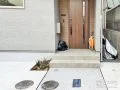 敷地の形に合わせて使い勝手を工夫したナチュラルな新築外構