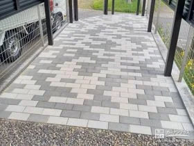 滑りにくくローメンテナンスなインターロッキングテラス[施工後]