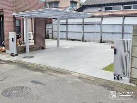 お車が快適に停められるようになった駐車スペース[施工後]