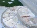 乱形石とレンガであしらったアプローチ