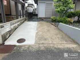 駐車スペースに土間コンクリートを打設[施工後]
