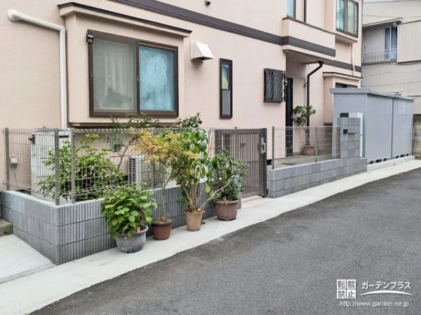 セットバック工事に伴った門周りの外構リフォーム工事