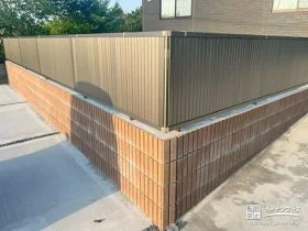 お庭のプライバシーを守る安全な土留め[施工後]
