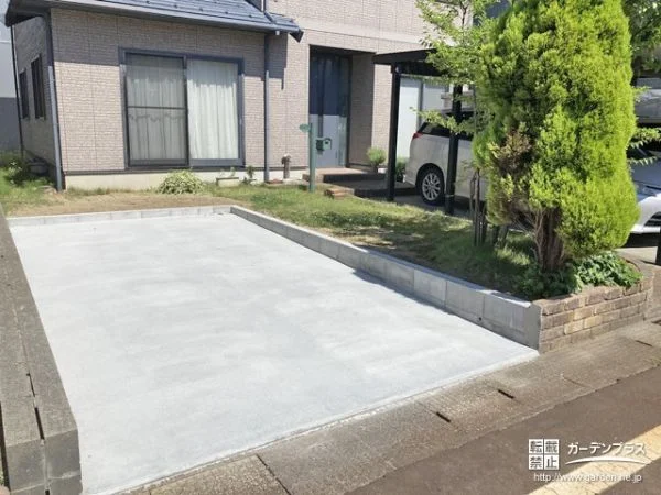 増えたお車が快適に停められる駐車スペースの増設リフォーム工事