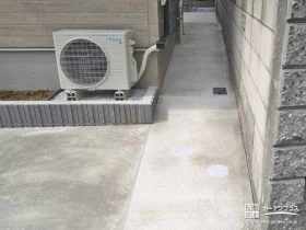 犬走りを有効活用した駐輪スペース[施工後]