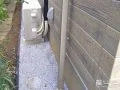 雑草対策した犬走り