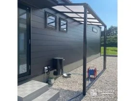 屋根下での作業が快適なテラス屋根[施工後]