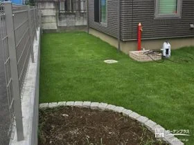 お子様と安心して遊べる緑豊かな主庭のリフォーム工事