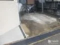 門柱を斜めにして駐車しやすくしました。