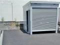 収納庫や作業場として利用できるバイクガレージ付きの駐車スペース工事