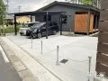 スペースガードでスタイリッシュに防犯対策をした駐車スペース工事