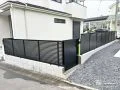お庭のプライバシーを守る目隠しフェンスや門扉の設置工事