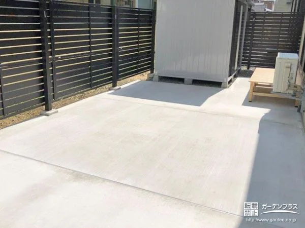 おをプライベート空間にする目隠しフェンスの設置工事