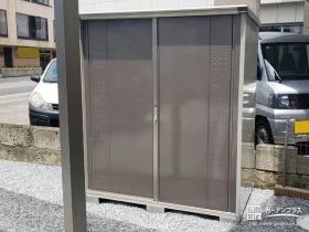 様々な荷物の収納がしやすい物置[施工後]