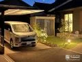 ライティングにこだわった駐車スペース