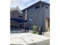 重厚感のあるカーゲート付きの新築外構