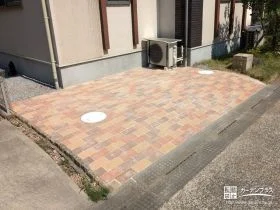 使用してない時もおしゃれな駐輪スペース[施工後]