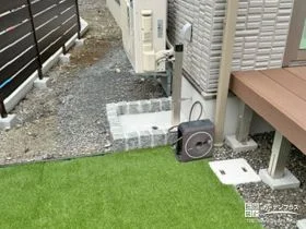 排水用の可愛らしい水受け[施工後]