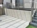 塗装で美しく仕上げた土留め