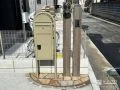 爽やかな印象の宅配ボックスを設置