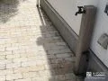 犬走りに立水栓を取り付け