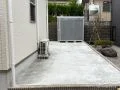 庭の厄介な雑草に効果的な土間コンクリート舗装工事