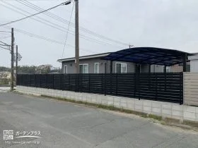 広い敷地のプライバシーを守る目隠しフェンス[施工後]