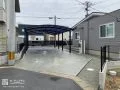 敷地の広さに合わせたモダンで落ち着いた印象の新築外構