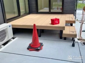 家事の捗るウッドデッキ[施工後]