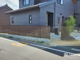 お住まいの敷地境界を守る目隠しフェンス[施工後]