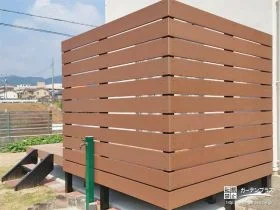 腐りにくく、色あせもにくい樹脂フェンス[施工後]
