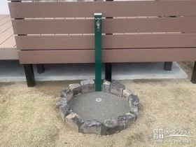 木目調デザインにぴったりなアースカラーの立水栓[施工後]