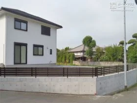 大量の土砂を留めても安心のRC擁壁[施工後]