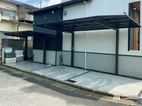 お子さまといっしょのお出かけもスムーズなカーポート設置工事