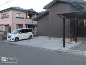 砂利で覆った予備駐車スペース[施工後]