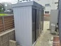 犬走りに設置した物置