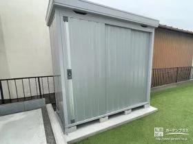 使用頻度の低いものを収納できる便利な物置[施工後]